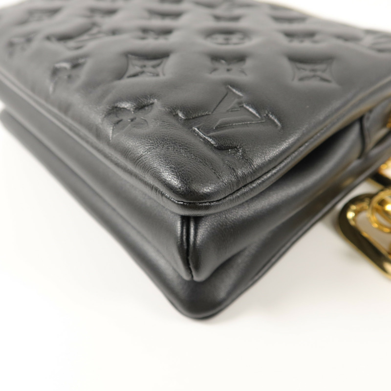 LOUIS VUITTON Monogram Embossed Puffy Coussin BB鏈帶手挽肩背兩用袋-13
