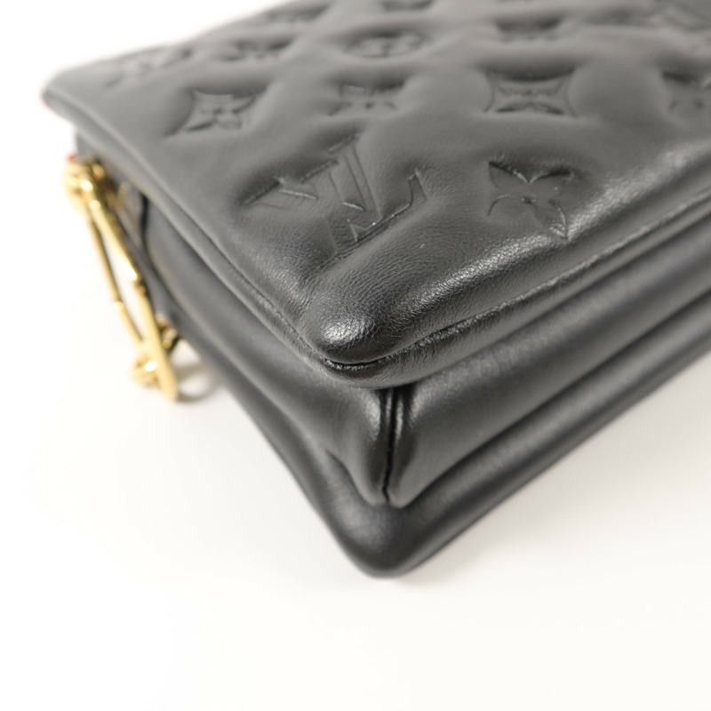 LOUIS VUITTON Monogram Embossed Puffy Coussin BB鏈帶手挽肩背兩用袋-14