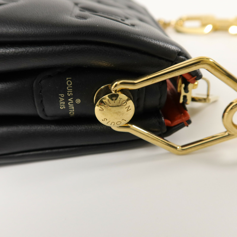 LOUIS VUITTON Monogram Embossed Puffy Coussin BB鏈帶手挽肩背兩用袋-15