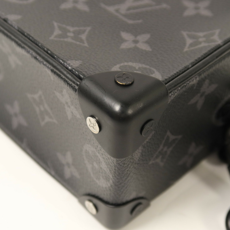 LOUIS VUITTON Monogram Eclipse Mini Soft Trunk肩背袋-11