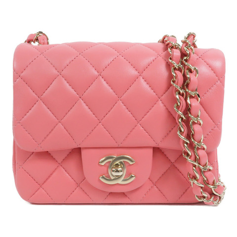 CHANEL 羊皮皮革Mini Classic 17鏈帶肩背袋