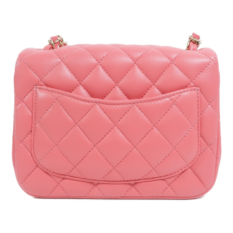CHANEL 羊皮皮革Mini Classic 17鏈帶肩背袋-1