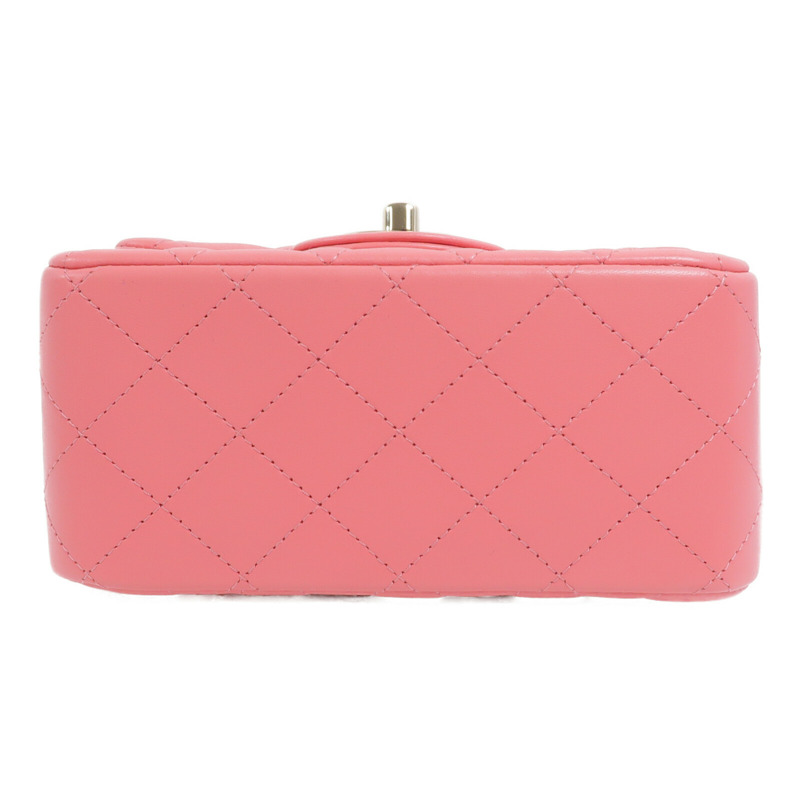 CHANEL 羊皮皮革Mini Classic 17鏈帶肩背袋-3