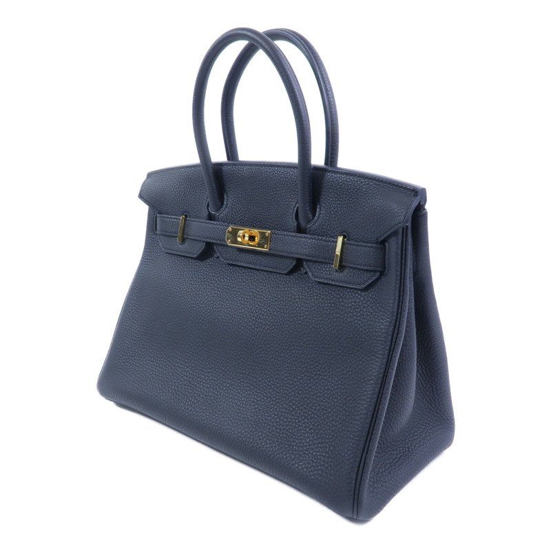 HERMES Togo皮革Birkin 30手挽袋Noir-2