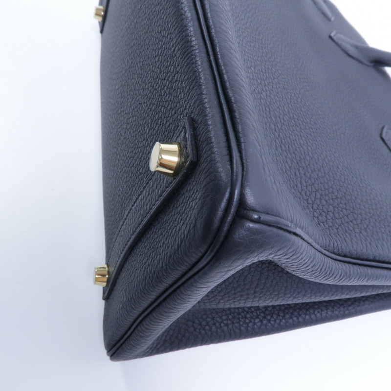 HERMES Togo皮革Birkin 30手挽袋Noir-15