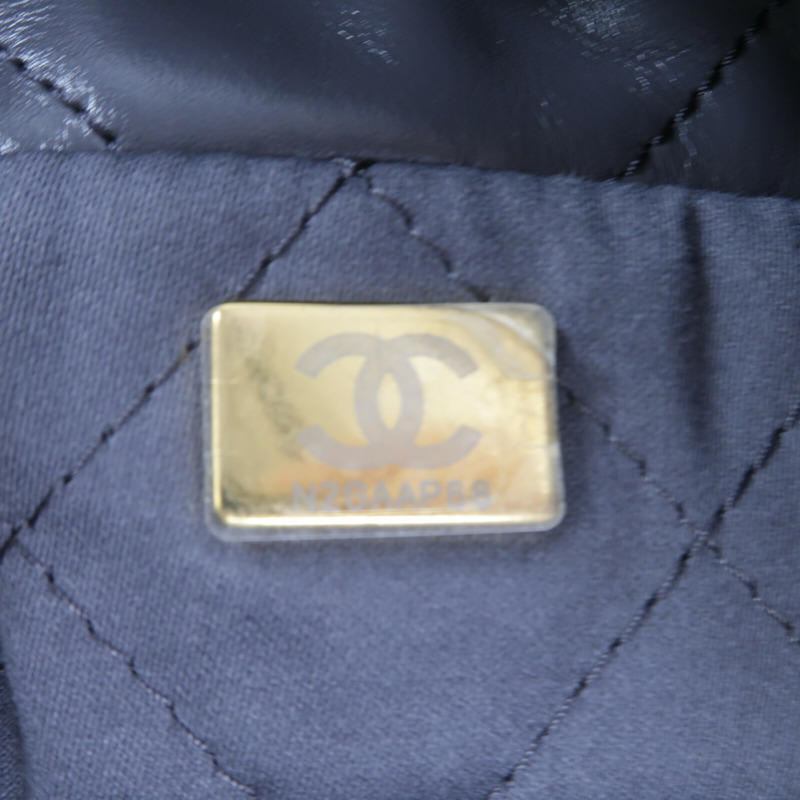 CHANEL 牛皮皮革Chanel 22 Mini鏈帶手挽肩背兩用袋-7