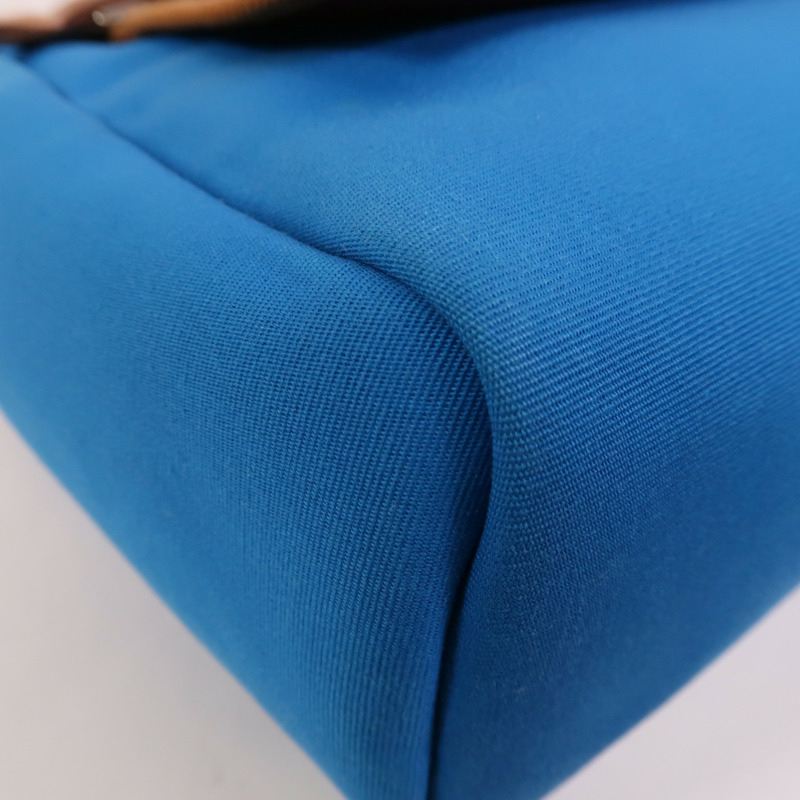 HERMES 帆布Herbag PM手挽肩背兩用袋Bleu Izmir/Ruby-12