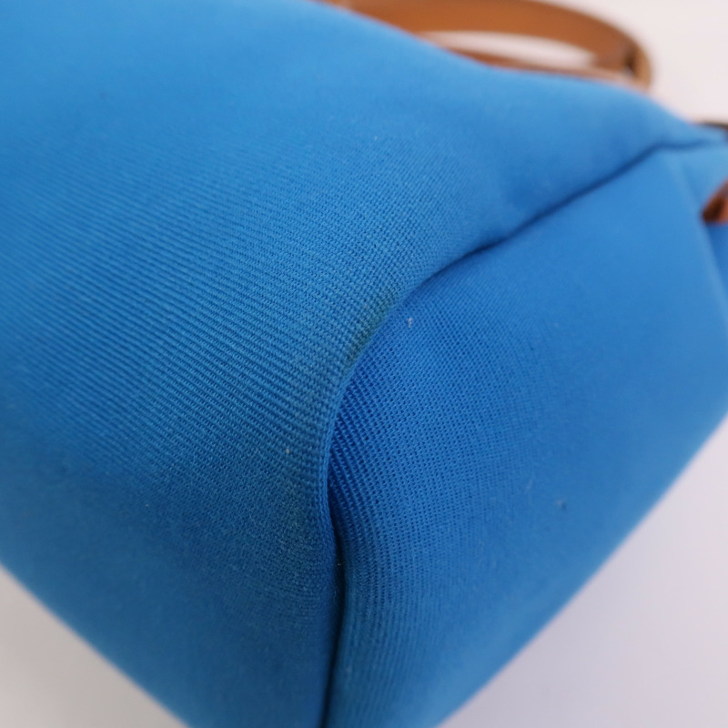 HERMES 帆布Herbag PM手挽肩背兩用袋Bleu Izmir/Ruby-14