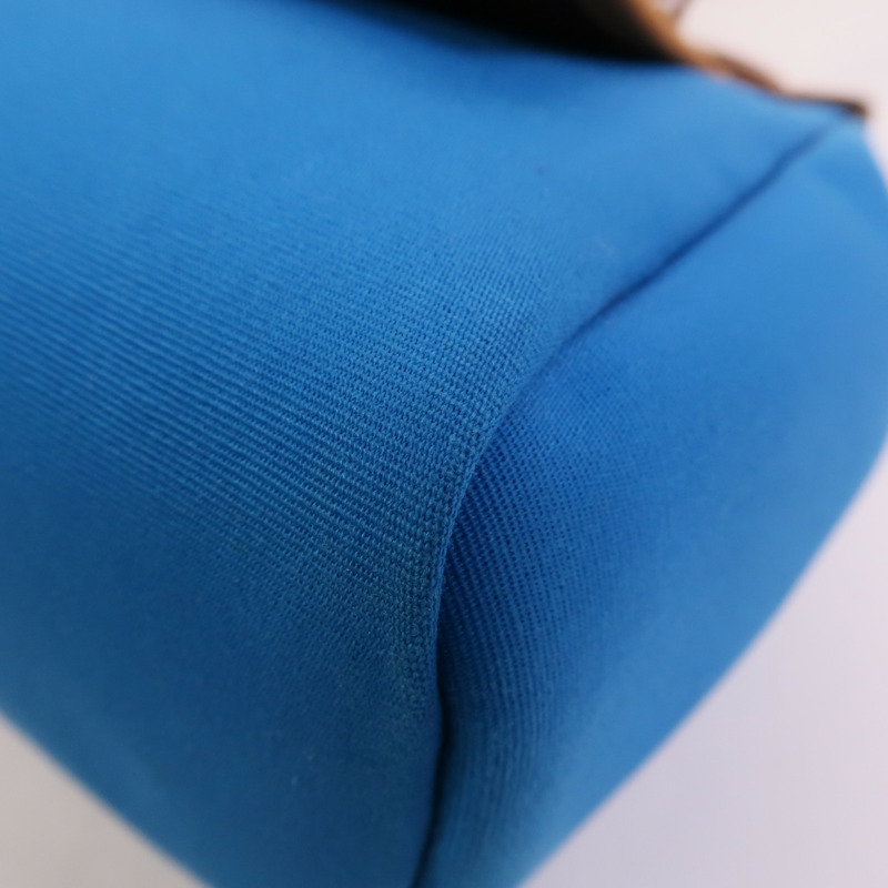 HERMES 帆布Herbag PM手挽肩背兩用袋Bleu Izmir/Ruby-15