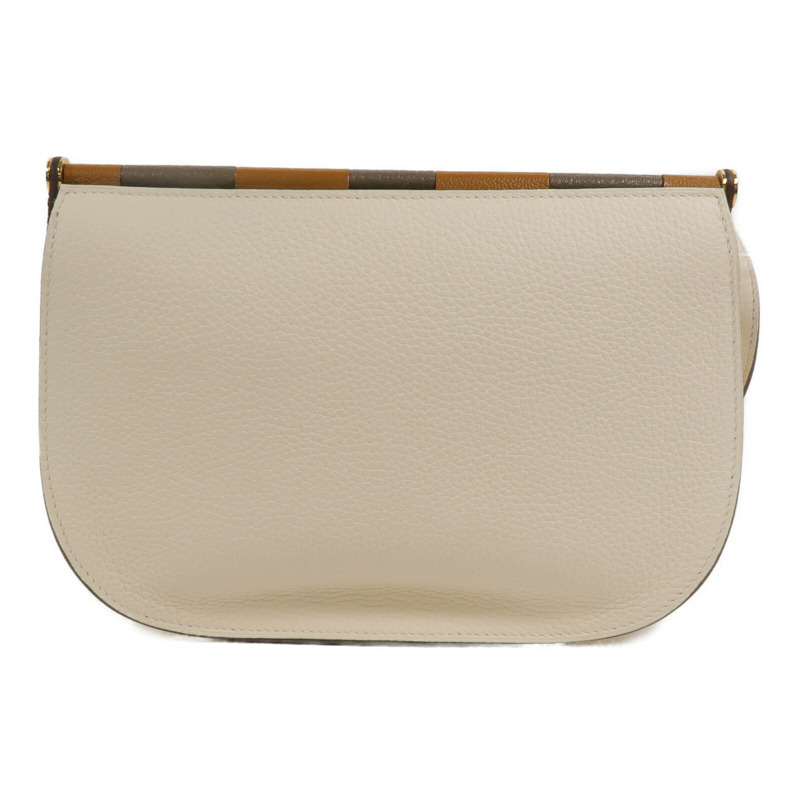 HERMES Clemence皮革Sac Saut 25肩背袋Nata-1