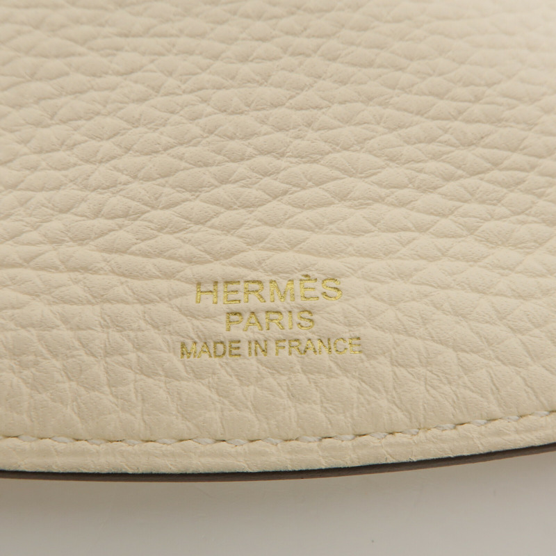 HERMES Clemence皮革Sac Saut 25肩背袋Nata-5