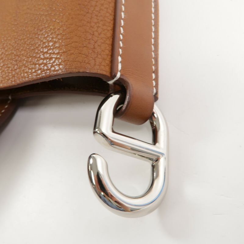 HERMES Barenia皮革In The Loop 18手挽袋Gold-7