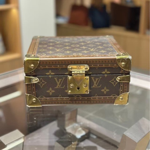 二手 LV 路易威登 Coffert Joaillerie 經典老花珠寶箱/首飾盒/硬箱  配件：塵袋 鑰匙 尺寸：24-12.5-24cm