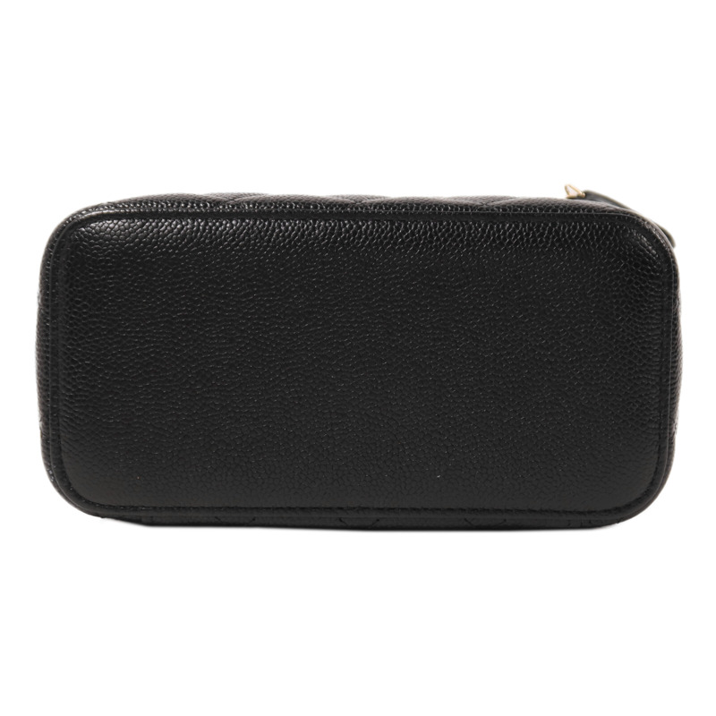 CHANEL 牛皮皮革Vanity Case Top Handle鏈帶手挽肩背兩用袋-3