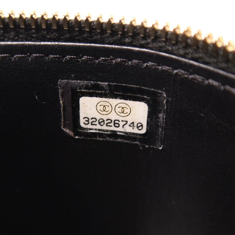 CHANEL 牛皮皮革Vanity Case Top Handle鏈帶手挽肩背兩用袋-6