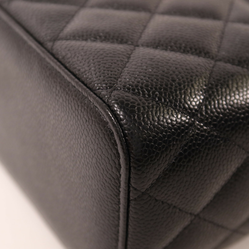 CHANEL 牛皮皮革Vanity Case Top Handle鏈帶手挽肩背兩用袋-13