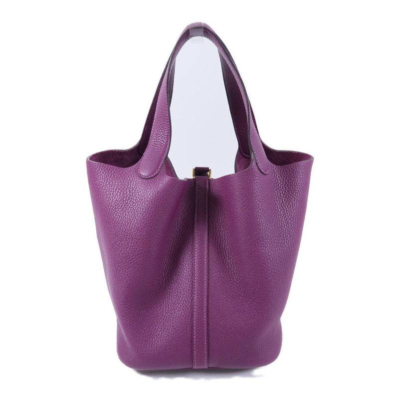 HERMES Clemence皮革Picotin MM扣手挽袋Anemone-1
