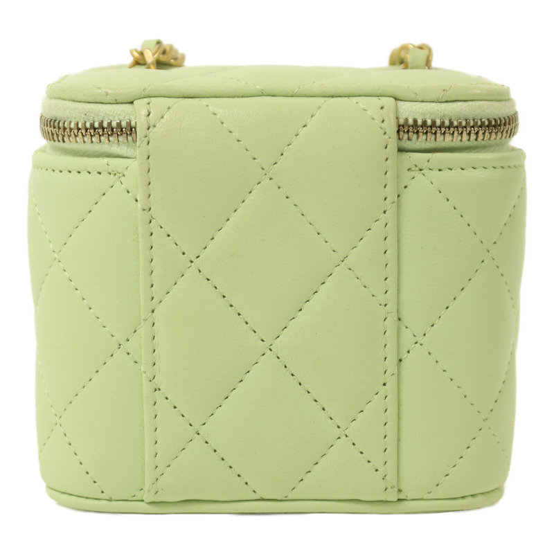 CHANEL 羊皮皮革Vanity Case Gold Ball鏈帶肩背袋-1