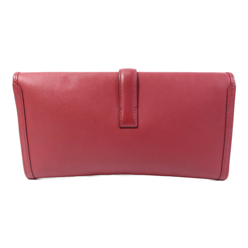 HERMES Swift皮革Jige Elan 29 Clutch手拿包Rouge Grenade-1