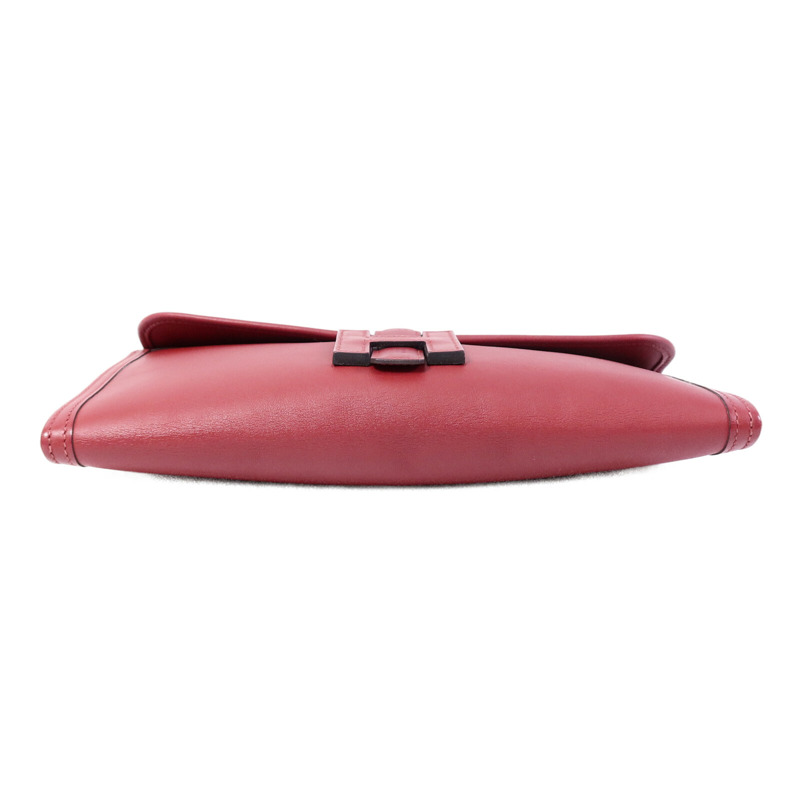 HERMES Swift皮革Jige Elan 29 Clutch手拿包Rouge Grenade-3