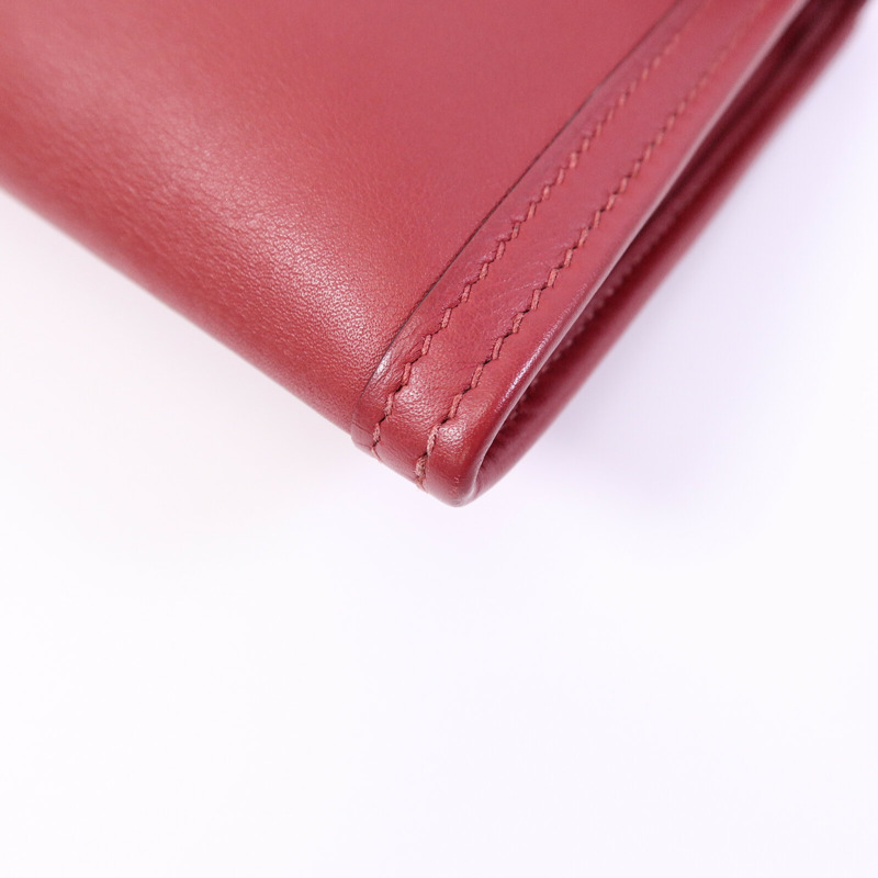HERMES Swift皮革Jige Elan 29 Clutch手拿包Rouge Grenade-9