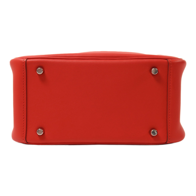 HERMES Swift皮革Mini Lindy手挽肩背兩用袋Rouge de Coeur-3