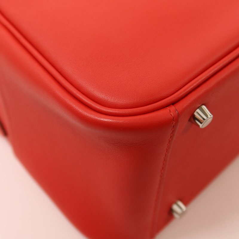 HERMES Swift皮革Mini Lindy手挽肩背兩用袋Rouge de Coeur-11