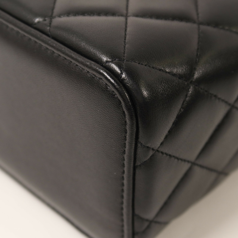 CHANEL 羊皮皮革Top Handle Vanity Case鏈帶手挽肩背兩用袋-13