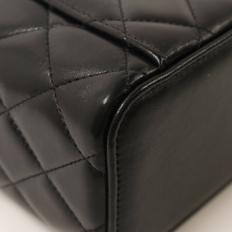 CHANEL 羊皮皮革Top Handle Vanity Case鏈帶手挽肩背兩用袋-14