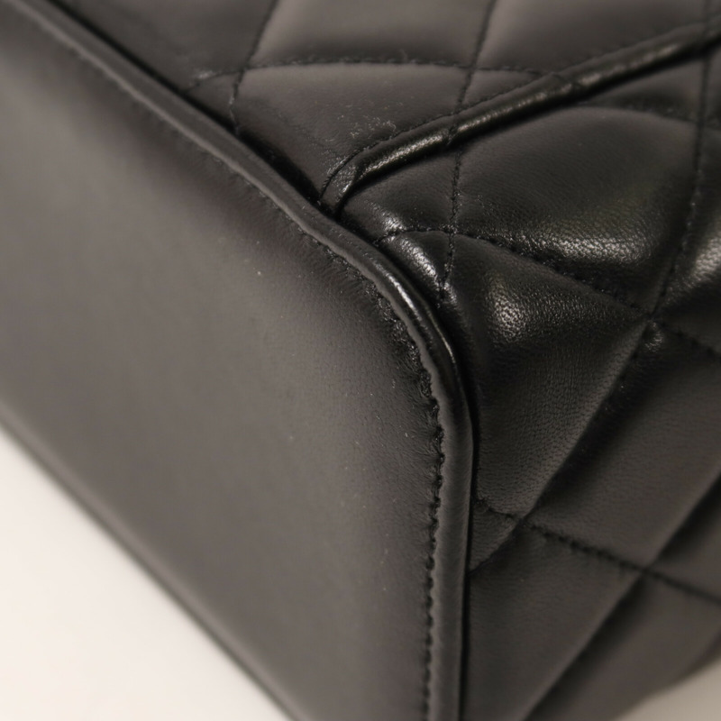 CHANEL 羊皮皮革Top Handle Vanity Case鏈帶手挽肩背兩用袋-15