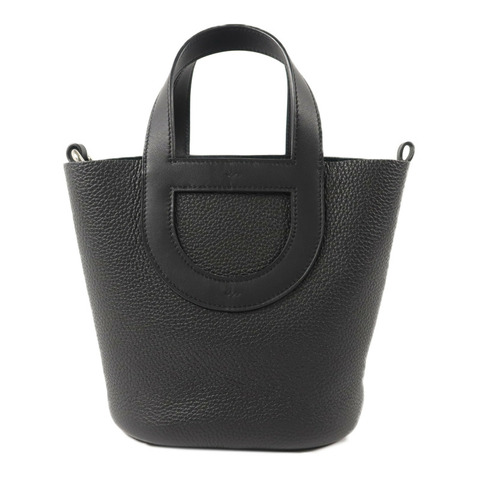 HERMES Clemence皮革In The Loop 18手挽袋Noir