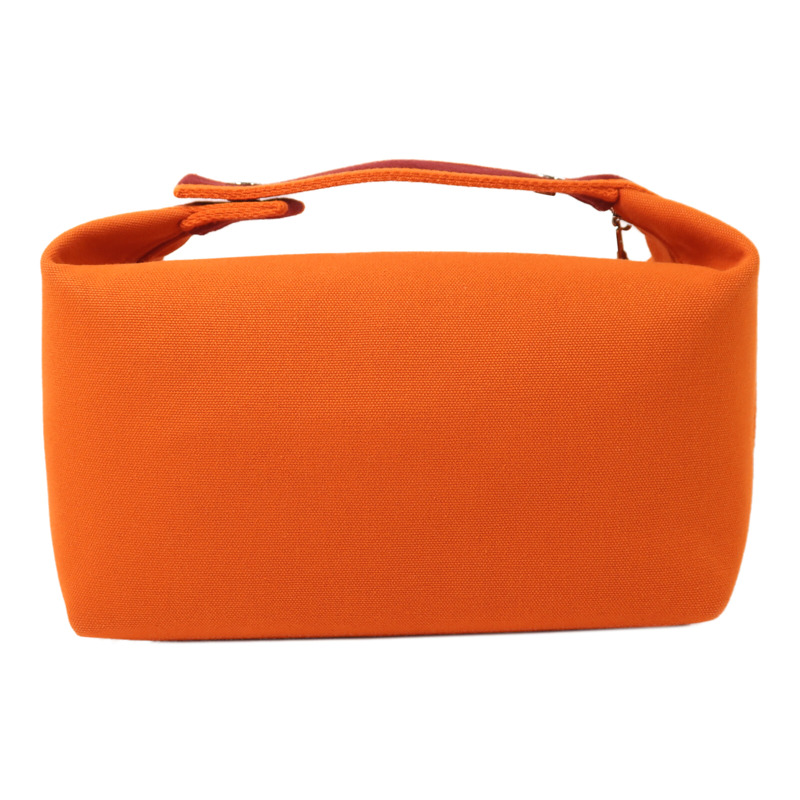 HERMES 帆布Bride a Brac GM手挽袋Orange-1