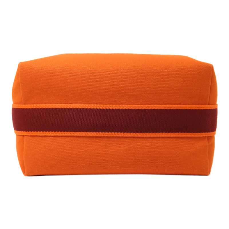 HERMES 帆布Bride a Brac GM手挽袋Orange-3