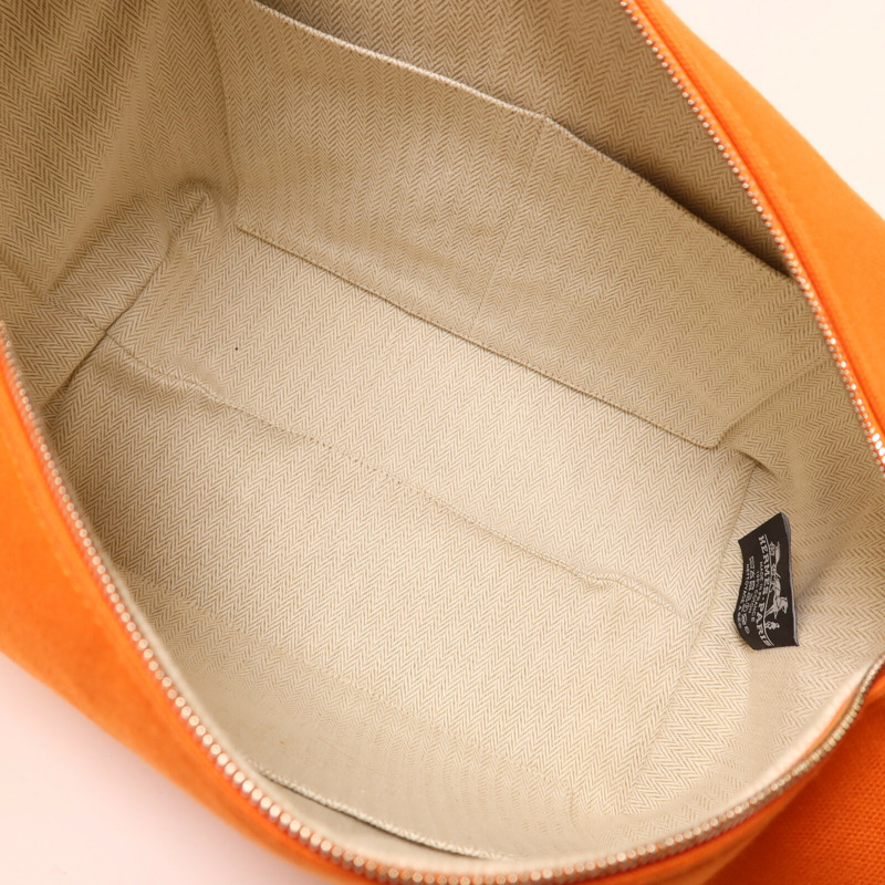 HERMES 帆布Bride a Brac GM手挽袋Orange-4