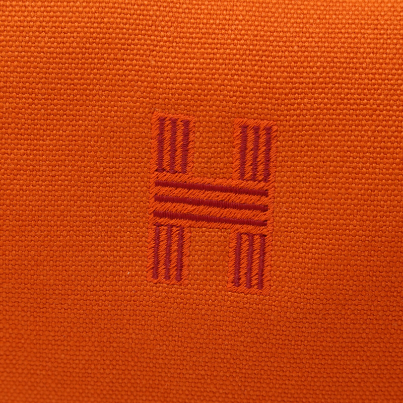 HERMES 帆布Bride a Brac GM手挽袋Orange-9