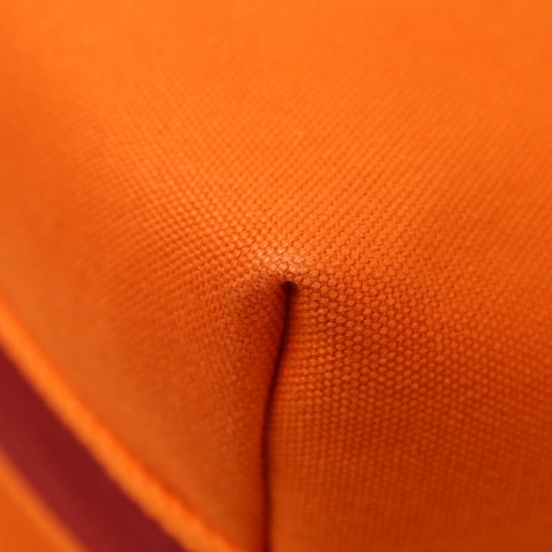 HERMES 帆布Bride a Brac GM手挽袋Orange-13