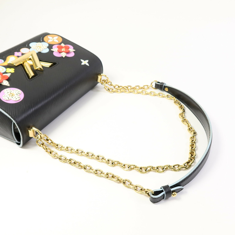 LOUIS VUITTON Epi Twist MM鏈帶手挽肩背兩用袋-7
