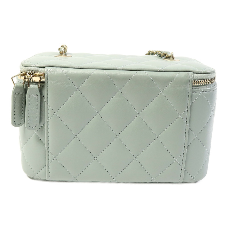 CHANEL 羊皮皮革Vanity Case鏈帶肩背袋-2
