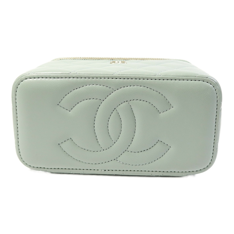 CHANEL 羊皮皮革Vanity Case鏈帶肩背袋-3