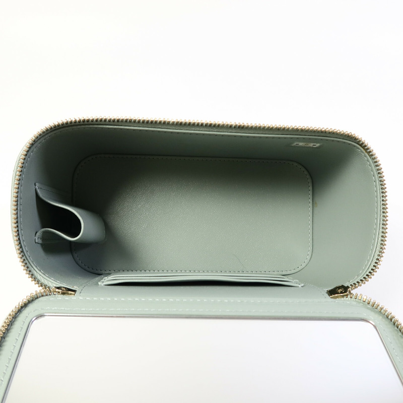 CHANEL 羊皮皮革Vanity Case鏈帶肩背袋-4