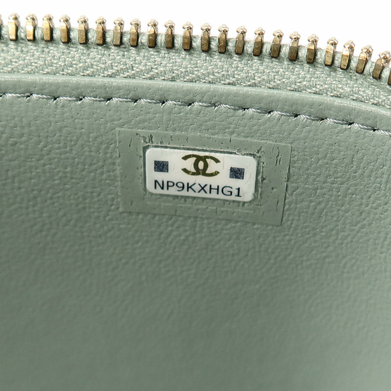 CHANEL 羊皮皮革Vanity Case鏈帶肩背袋-6