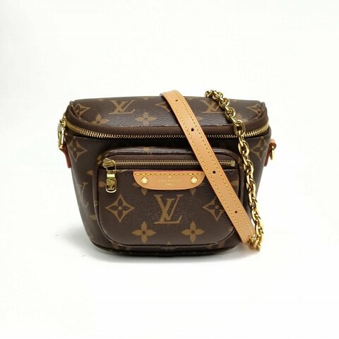 LOUIS VUITTON Bumbag腰包Mini17老花PVC晶片肩背包