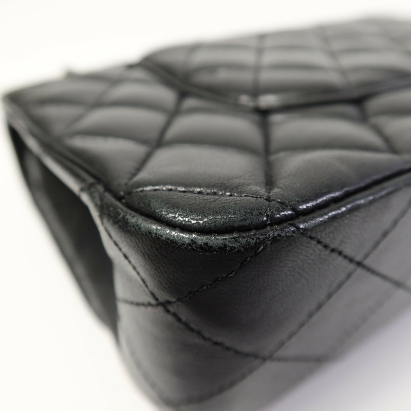 CHANEL 羊皮皮革Classic 25鏈帶手挽肩背兩用袋-13