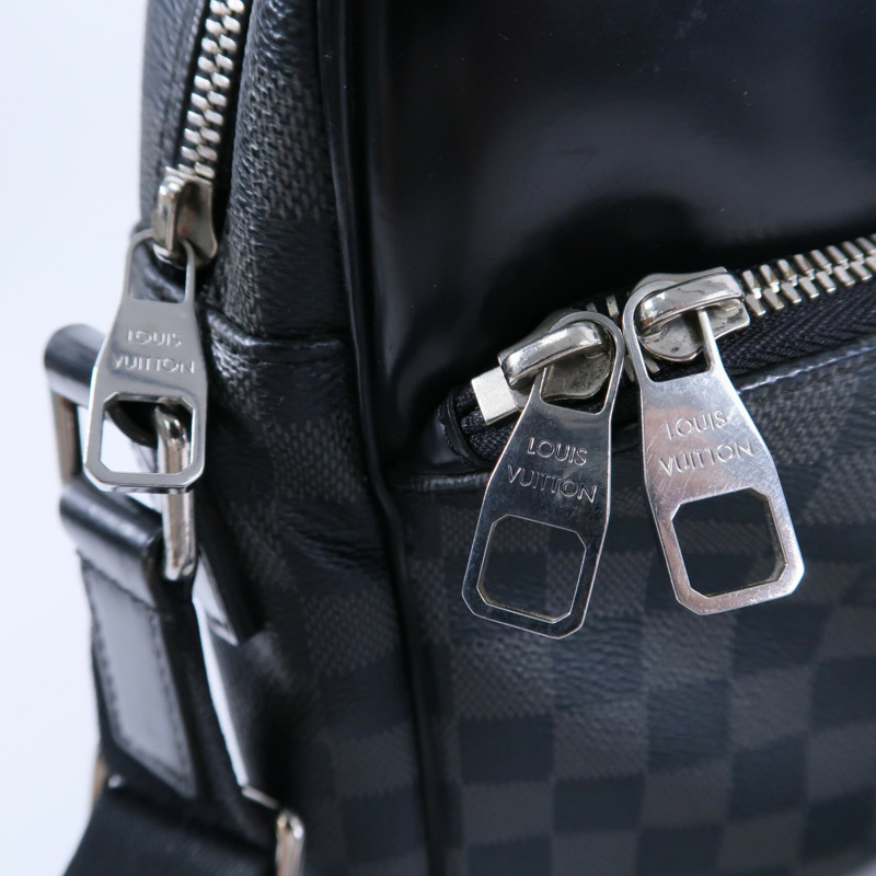 LOUIS VUITTON Damier Graphite Dayton MM肩背袋-7