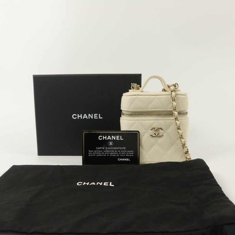 CHANEL 牛皮皮革Mini Box With Handle手挽肩背兩用袋-9