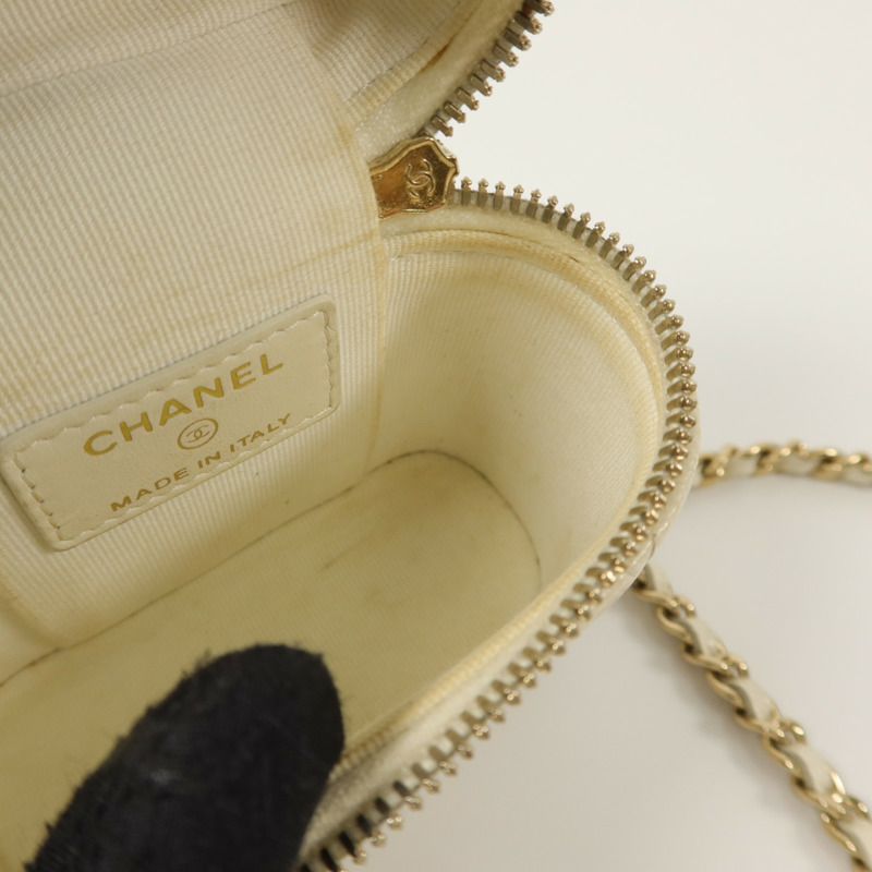 CHANEL 牛皮皮革Mini Box With Handle手挽肩背兩用袋-19