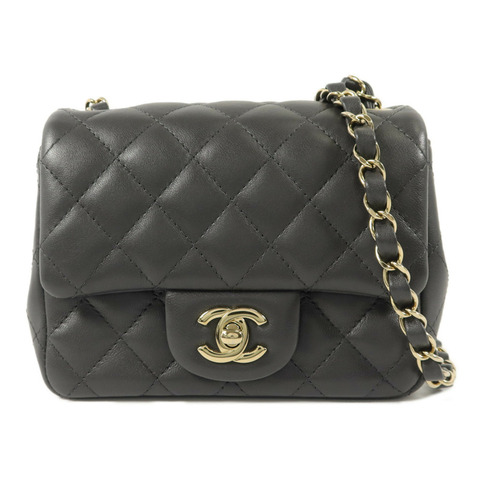 CHANEL 羊皮皮革Mini Classic 17鏈帶肩背袋