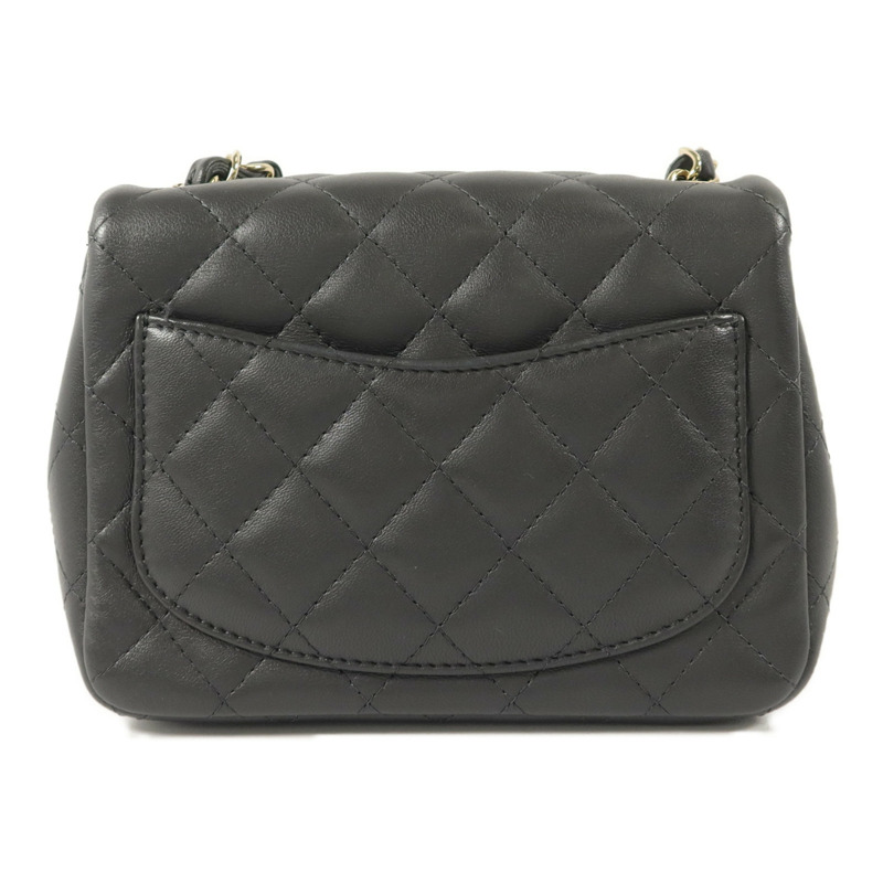 CHANEL 羊皮皮革Mini Classic 17鏈帶肩背袋-1