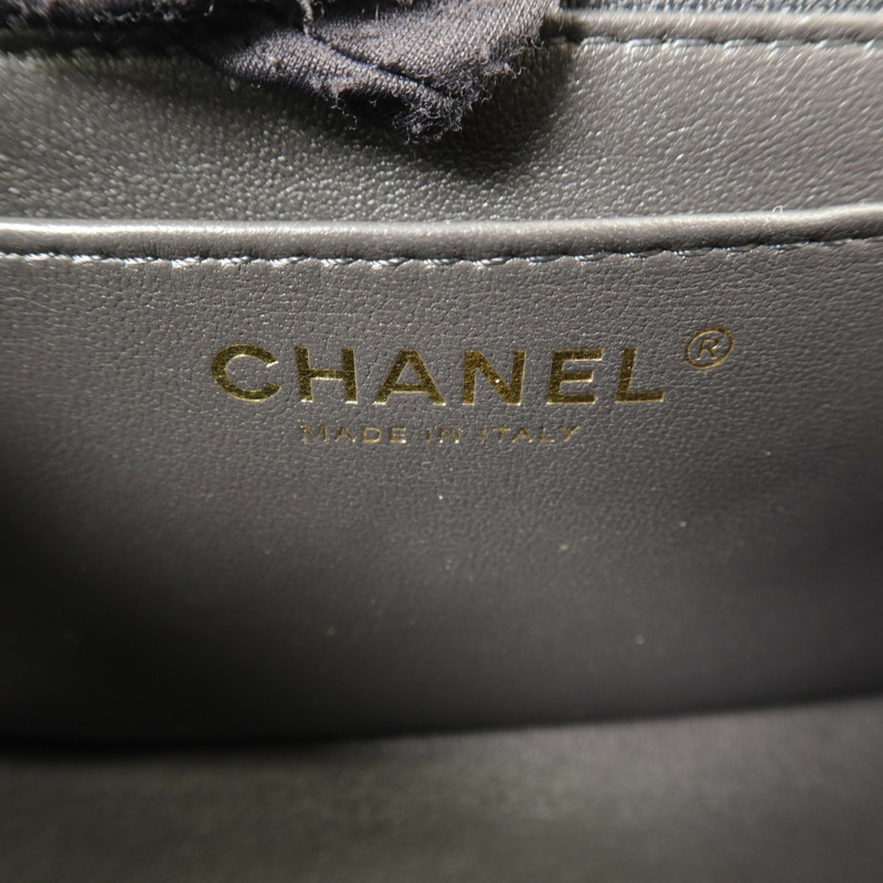 CHANEL 羊皮皮革Mini Classic 17鏈帶肩背袋-5