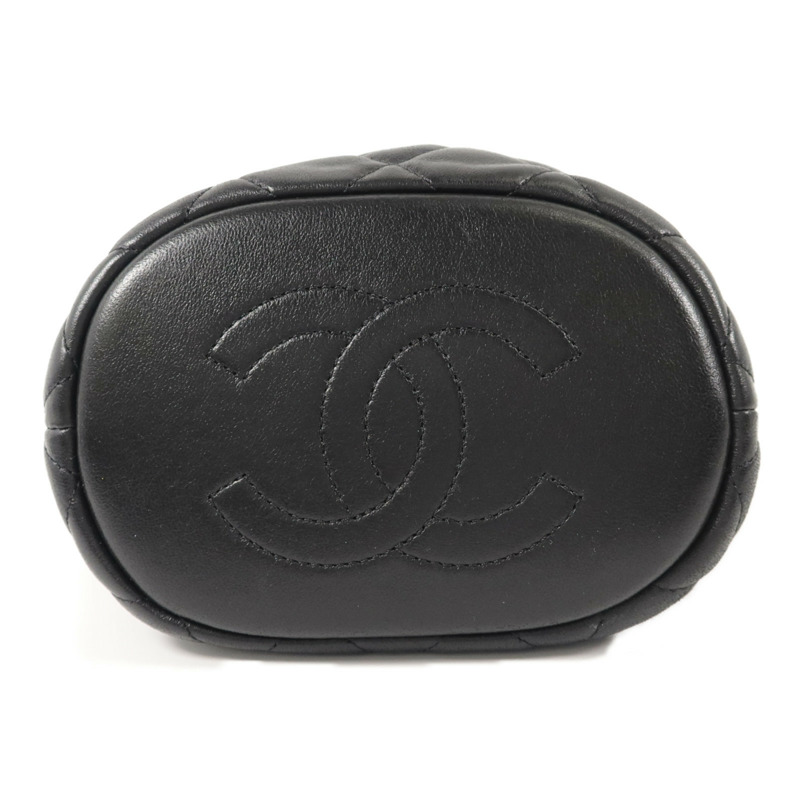 CHANEL 牛皮皮革Bucket Bag鏈帶肩背袋-3